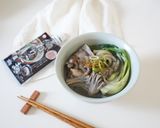 きのこと黒ごまの豆乳うどん作り方6写真