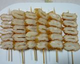 竹輪で♪なんちゃって焼き鳥風♪作り方1写真