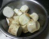 里芋のあっさりそぼろあんかけ作り方1写真
