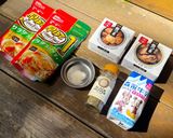 ▲山ごはん▲柿ピークラムチャウダーパスタ作り方5写真