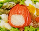 いちごっちのたらカマおにぎり✿キャラ弁作り方3写真
