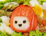 いちごっちのたらカマおにぎり✿キャラ弁作り方4写真