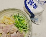 白菜と塩もみ豚の酒蒸し作り方4写真