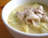 だし汁も全部飲めちゃう♡クリーミー味噌鍋作り方3写真