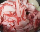 牛丼風ブラックラーメン作り方3写真