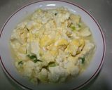 中国家庭料理♪豆腐の卵炒め作り方4写真