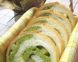 ✿薩摩芋と小豆の抹茶ロールぱん✿作り方15写真