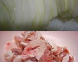 簡単！豚こまと玉ねぎで焼肉サンド作り方1写真