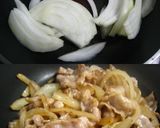簡単！豚こまと玉ねぎで焼肉サンド作り方2写真