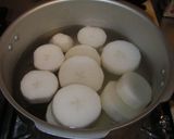 圧力鍋でやわらかイカ大根作り方2写真