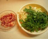 豚こまですき焼き風作り方1写真