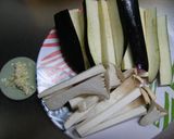 ナスとエリンギのぺペロンチーノ作り方1写真