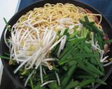 牡蠣と生姜の焼そば作り方3写真