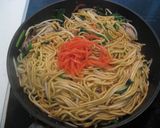 牡蠣と生姜の焼そば作り方4写真