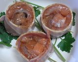 レンジで簡単♪サーモンのベーコンロール作り方3写真