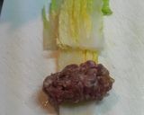 鶏がらスープ！白菜☆豚挽き肉☆巻き鍋作り方5写真