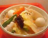 豚肉でとろ～り八宝菜（中華丼）作り方3写真