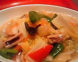 イカで海鮮八宝菜（中華丼）作り方4写真