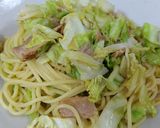 ツナとキャベツのアーリオオーリオパスタ作り方6写真