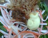 茎わかめ＆カニ風味かまぼこの梅マヨサラダ作り方5写真