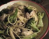 簡易塩豚とブロッコリーのオイル系パスタ作り方6写真