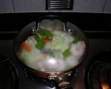 白菜の八宝菜風フライパン蒸し作り方2写真