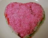 バレンタインに♪ハートの２段ケーキ寿司作り方5写真
