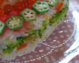 バレンタインに♪ハートの２段ケーキ寿司作り方10写真
