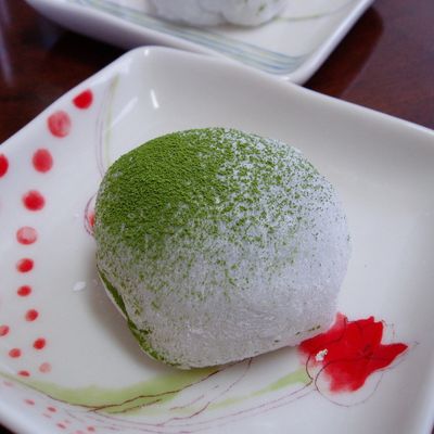 抹茶の生クリーム大福 by cherryパフェ 【クックパッド】 簡単おいしい