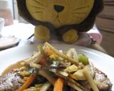 豚ロースソテー★ごぼうのバルサミコソース作り方5写真