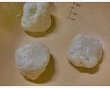 ホットケーキ粉でベーコン・あん・肉まん作り方1写真