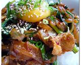 豚キムチ ♪ のっけ丼 ♪作り方7写真