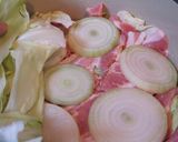 キャベツと豚こま＆ベーコンの重ね煮作り方1写真