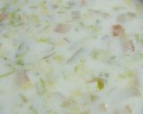 白菜とベーコンのミルクスープ作り方4写真