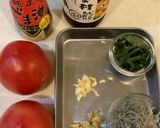トマトとじゃこの薬味タレがけ作り方1写真