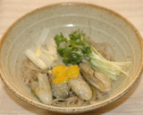 牡蠣蕎麦柚子胡椒風味作り方7写真