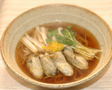 牡蠣蕎麦柚子胡椒風味作り方8写真