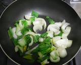 青梗菜とかにのしょうが風味あんかけ丼作り方4写真