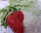 スパムのレタス巻き巻き★サラダ作り方2写真