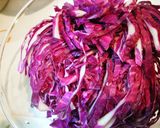 紫キャベツの酢漬け☆カレー風味作り方1写真