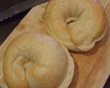 青りんごとチーズのベーグルサンド作り方1写真
