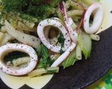イカとセロリのニンニク塩パスタ作り方6写真