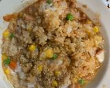 レンジ簡単シーフード風味タコス味炒飯弁当作り方10写真