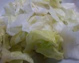 冷ご飯で　簡単レタスチャーハン作り方1写真
