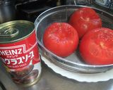 丸ごとトマトのスープグラタン♪作り方1写真