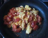 ３分で本格中華♪トマトと卵の炒め物　時短作り方3写真