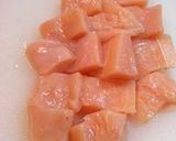 ✿鶏肉のにんにく醤油ごまパン粉焼き✿作り方1写真