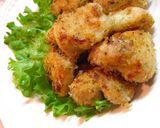 ✿鶏肉のにんにく醤油ごまパン粉焼き✿作り方8写真