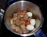圧力鍋でさっぱり、脂質オフ☆豚ヒレ角煮☆作り方4写真
