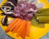 台湾家庭料理*高菜＆豚肉のかんぴょう結び作り方2写真